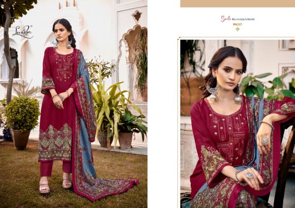 Levisha Nikhar Pashmina Printed Designer Dress Material